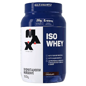 ISO WHEY MAX TITANIUM POTE 900G SABOR CHOCOLATE