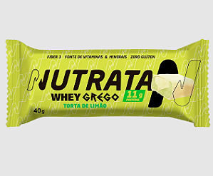 WHEY GREGO BAR NUTRATA 40G SABOR TORTA DE LIMAO