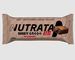 WHEY GREGO BAR NUTRATA 40G SABOR BRIGADEIRO