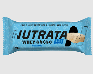 WHEY GREGO BAR NUTRATA 40G SABOR BEIJINHO