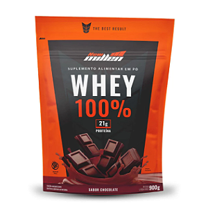 WHEY 100% NEW MILLEN REFIL 900G SABOR CHOCOLATE