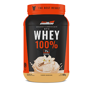 WHEY 100% NEW MILLEN POTE 900G SABOR BAUNILHA