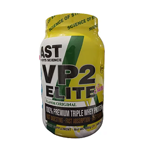 VP2 ELITE 100% PREMIUM TRIPLE WHEY PROTEIN AST SPORTS POTE 900G SABOR ORIGINAL