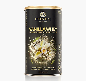 VANILLA WHEY ESSENTIAL POTE 750G SABOR BAUNILHA