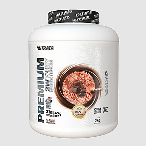 WHEY PREMIUM 2W NUTRATA POTE 2KG SABOR CHOCOLATE