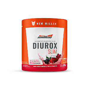 DIUROX SLIM NEW MILLEN POTE 225G SABOR FRUTAS VERMELHAS