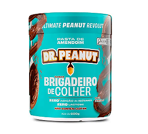 PASTA DE AMENDOIM DR PEANUT 600G SABOR BRIGADEIRO DE COLHER