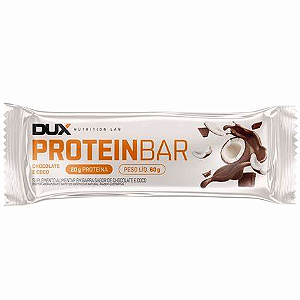 PROTEIN BAR DUX - 60G SABOR CHOCOLATE E COCO