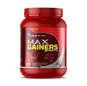 MAX GAINERS DYNLAB 3KG SABOR MORANGO