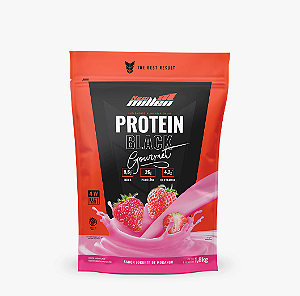 PROTEIN BLACK GOURMET NEW MILLEN REFIL 1,8KG SABOR MORANGO