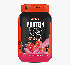 PROTEIN BLACK GOURMET NEW MILLEN POTE 840G SABOR IGURTE DE MORANGO