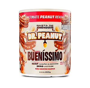 PASTA DE AMENDOIM DR.PEANUT 600G SABOR BUENISSIMO