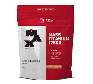 HIPERCALORICO MASS TITANIUM REFIL 3KG SABOR VITAMINA DE FRUTAS