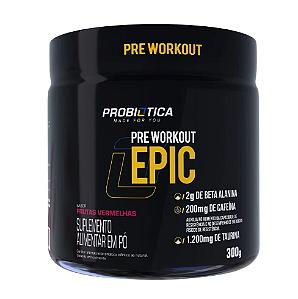 PRE TREINO EPIC PROBIOTICA 300G SABOR BRAZILIAN FRUITS