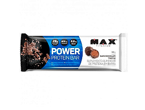 POWER PROTEIN BAR 90G MAX TITANIUM SABOR DARK CHOCOLATE TRUFFLE