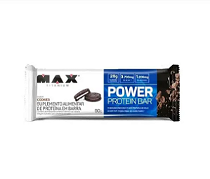 POWER PROTEIN BAR 90G MAX TITANIUM SABOR COOKIES