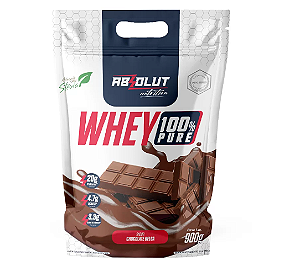 WHEY 100% PURE ABSOLUT NUTRITION REFIL 900G SABOR CHOCOLATE BELGA