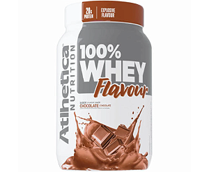 100% WHEY FLAVOUR ATLHETICA POTE 900G SABOR CHOCOLATE