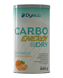 CARBO ENERGY DRY - DYN LAB POTE 840G SABOR TANGERINA