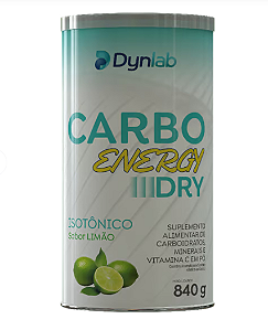 CARBO ENERGY DRY DYNLAB POTE 840G SABOR LIMÃO