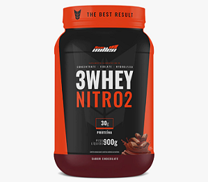 3 WHEY NITRO NEW MILLEN POTE 900G SABOR CHOCOLATE