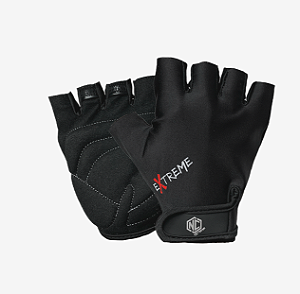 LUVA CICLISMO NC EXTREME COR PRETO TAMANHO M