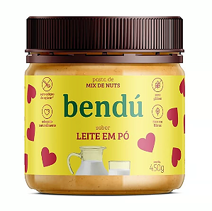 PASTA MIX NUTS BENDU 450G SABOR LEITE EM PO