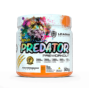 PRE TREINO WILD PREDATOR PREWORKOUT 300G SABOR WILD PUNCH