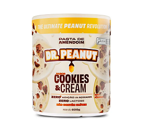 PASTA DE AMENDOIM DR.PEANUT 600G SABOR COOKIES