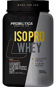 ISO PRO WHEY PROBIOTICA POTE 900G SABOR CHOCOLATE