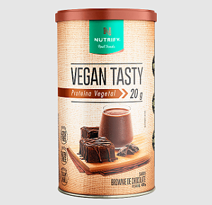 VEGAN TASTY NUTRIFY POTE 420G SABOR BROWNIE DE CHOCOLATE