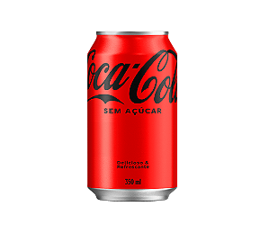 REFRIGERANTE COCA COLA ZERO SEM ACUCAR LATA 350ML
