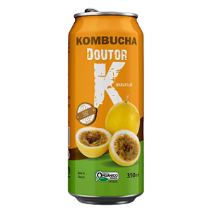 KOMBUCHA DOUTOR K 350ML SABOR MARACUJA