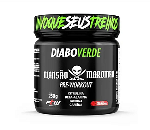 DIABO VERDE PRE-WORKOUT MANSÃO MAROMBA 250G SABOR FRUTAS VERMELHAS