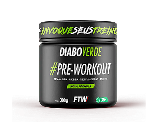 DIABO VERDE PRE-WORKOUT FTW 300G SABOR LIMÃO