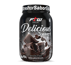 DELICIOUS 3WHEY FTW POTE 900G SABOR CHOCOLATE NEGRO