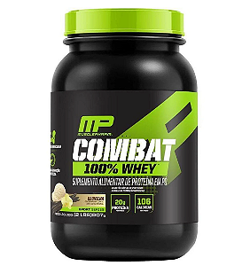 COMBAT 100% WHEY MUSCLE PHARM POTE 907G SABOR BAUNILHA