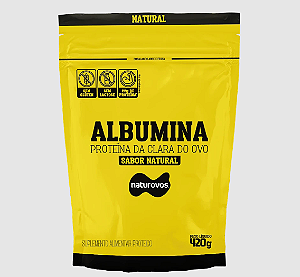 ALBUMINA NATUROVOS REFIL 420G SABOR NATURAL
