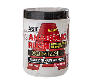 ANABOLIC RUSH ORIGINAL POTE 600G SABOR FRUTAS VERMELHAS