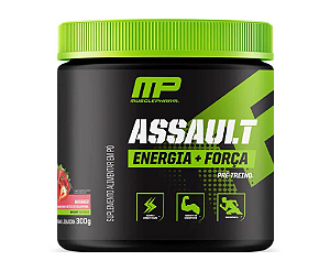 ASSAULT MUSCLEPHARM POTE 300G SABOR MORANGO