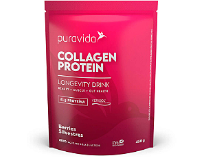 COLLAGEN PROTEIN PURAVIDA 450G SABOR BERRIES