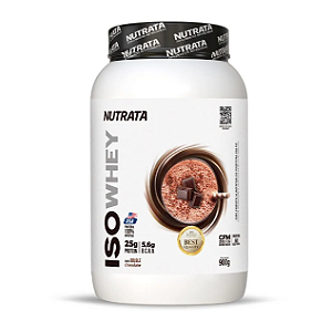 ISO WHEY NUTRATA POTE 900G SABOR CHOCOLATE