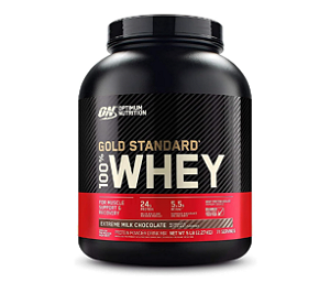 100% WHEY GOLD STANDARD OPTIMIM NUTRITION POTE 2,270KG SABOR CHOCOLATE