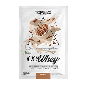 DOSE 100% WHEY TOPWAY SACHE 35G SABOR COOKIES