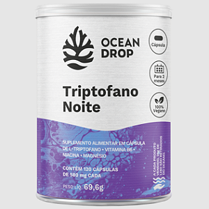 TRIPTOFANO NOITE 580MG OCEAN DROP 120 CAPSULAS