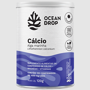 CALCIO DE ALGA 1000 MG OCEAN DROP 120 TABLETES