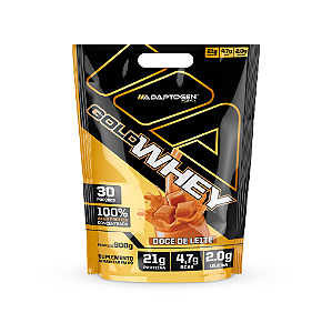 GOLD WHEY ADAPTOGEN REFIL 900G SABOR DOCE DE LEITE