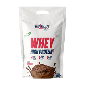 WHEY HIGH PROTEIN ABSOLUT REFIL 900G SABOR CHOCOLATE