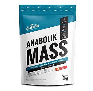 ANABOLIK MASS SHARK PRO REFIL 3KG SABOR MORANGO