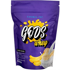 GODS WHEY 100% CANIBAL REFIL 900G SABOR BANANA